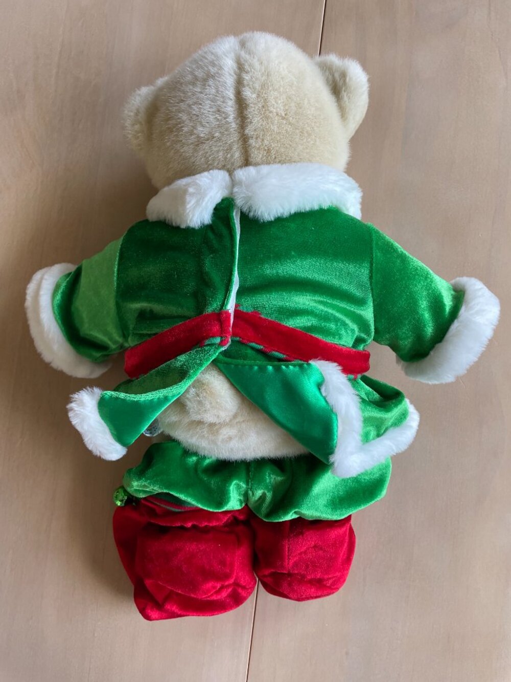 Entire Closet $5! Build A Bear Cream Teddy Bear Christmas Elf Outfit Plush - Picture 4 of 8